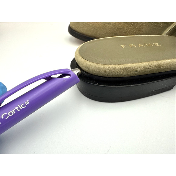 FRAME Le Willoughby Mule In Moss Spanish Leather, Size US Sz 6 - Picture 6 of 13